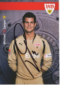 Michael Langer  2007/2008  VFB Stuttgart  Fußball Autogrammkarte original signiert 