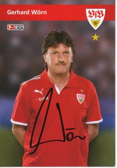 Gerhard Wörn  2008/2009  VFB Stuttgart  Fußball Autogrammkarte original signiert 