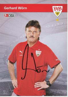 Gerhard Wörn  2009/2010  VFB Stuttgart  Fußball Autogrammkarte original signiert 