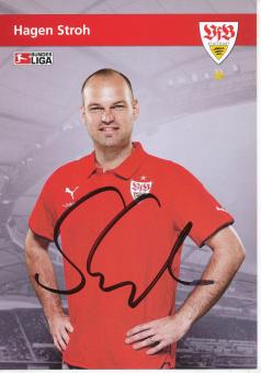 Hagen Stroh  2009/2010  VFB Stuttgart  Fußball Autogrammkarte original signiert 