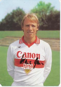 Klaus Jank  1979/1980  VFB Stuttgart Fußball Autogrammkarte original signiert 