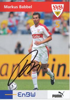 Markus Babbel  2005/2006  VFB Stuttgart Fußball Autogrammkarte original signiert 