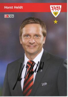 Horst Heldt  2008/2009  VFB Stuttgart Fußball Autogrammkarte original signiert 