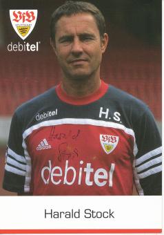 Harald Stock  2000/2001  VFB Stuttgart Fußball Autogrammkarte original signiert 