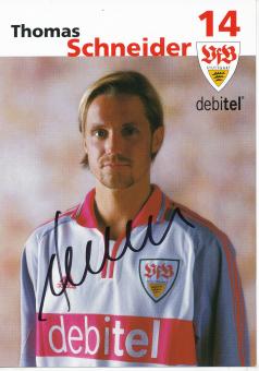 Thomas Schneider  2001/2002  VFB Stuttgart Fußball Autogrammkarte original signiert 