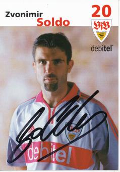 Zvonimir Soldo  2001/2002  VFB Stuttgart Fußball Autogrammkarte original signiert 