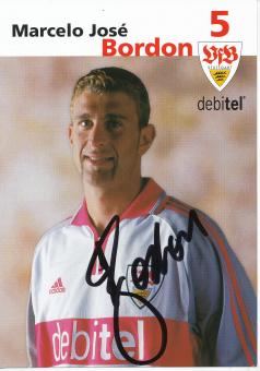 Marcelo Bordon  2001/2002  VFB Stuttgart Fußball Autogrammkarte original signiert 