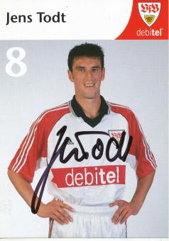 Jens Todt  1999/2000  VFB Stuttgart Fußball Autogrammkarte original signiert 