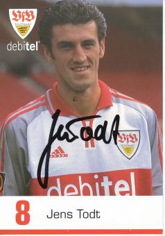 Jens Todt  2000/2001 VFB Stuttgart Fußball Autogrammkarte original signiert 
