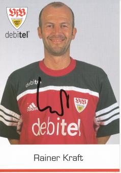 Rainer Kraft  2000/2001 VFB Stuttgart Fußball Autogrammkarte original signiert 