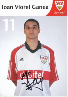 Ioan Viorel Ganea  1999/2000  VFB Stuttgart Fußball Autogrammkarte original signiert 