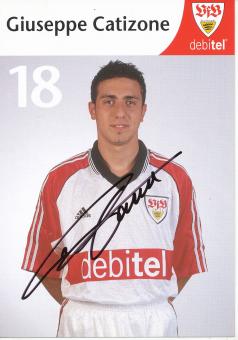 Giuseppe Catizone  1999/2000  VFB Stuttgart Fußball Autogrammkarte original signiert 