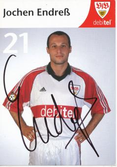 Jochen Endreß  1999/2000  VFB Stuttgart Fußball Autogrammkarte original signiert 