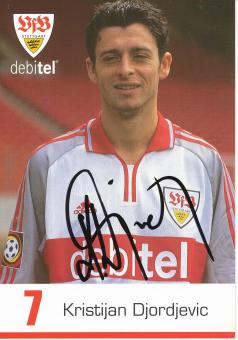 Kristijan Djordjevic  2000/2001  VFB Stuttgart Fußball Autogrammkarte original signiert 