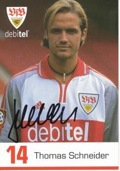 Thomas Schneider  2000/2001  VFB Stuttgart Fußball Autogrammkarte original signiert 