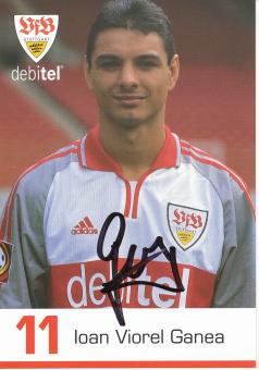 Ioan Viorel Ganea  2000/2001  VFB Stuttgart Fußball Autogrammkarte original signiert 
