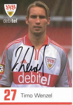 Timo Wenzel  2000/2001  VFB Stuttgart Fußball Autogrammkarte original signiert 