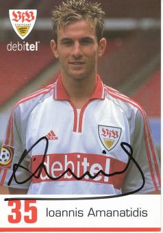 Ioannis Amanatidis  2000/2001  VFB Stuttgart Fußball Autogrammkarte original signiert 