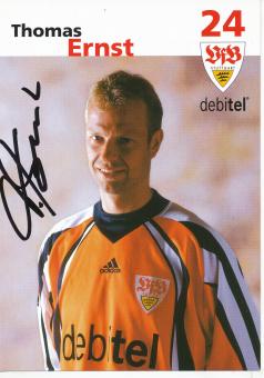 Thomas Ernst  2001/2002  VFB Stuttgart Fußball Autogrammkarte original signiert 