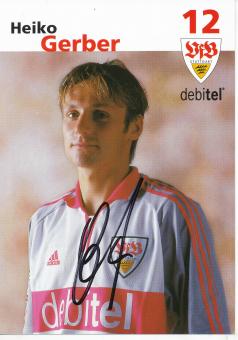 Heiko Gerber  2001/2002  VFB Stuttgart Fußball Autogrammkarte original signiert 