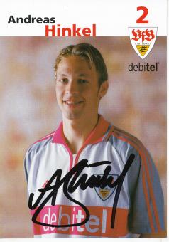 Andreas Hinkel  2001/2002  VFB Stuttgart Fußball Autogrammkarte original signiert 