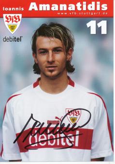 Ioannis Amanatidis  2002/2003  VFB Stuttgart Fußball Autogrammkarte original signiert 