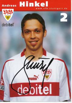 Andreas Hinkel  2002/2003  VFB Stuttgart Fußball Autogrammkarte original signiert 