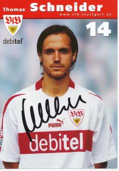 Thomas Schneider  2002/2003  VFB Stuttgart Fußball Autogrammkarte original signiert 