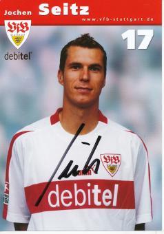 Jochen Seitz  2002/2003  VFB Stuttgart Fußball Autogrammkarte original signiert 