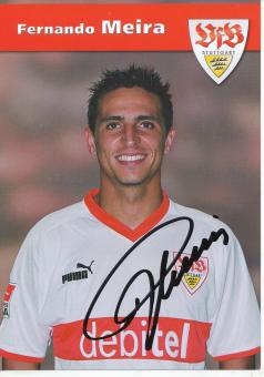Fernando Meira  2003/2004  VFB Stuttgart Fußball Autogrammkarte original signiert 