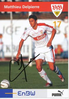 Matthieu Delpierre  2005/2006  VFB Stuttgart Fußball Autogrammkarte original signiert 