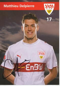 Matthieu Delpierre   2006/2007  VFB Stuttgart Fußball Autogrammkarte original signiert 