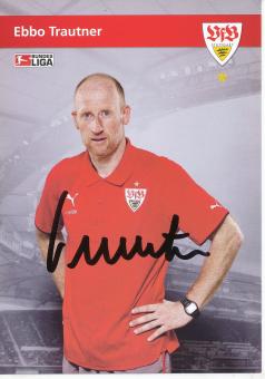 Ebbo Trautner  2009/2010  VFB Stuttgart Fußball Autogrammkarte original signiert 