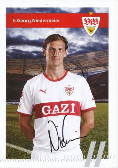 Georg Niedermeier  2011/2012  VFB Stuttgart Fußball Autogrammkarte original signiert 