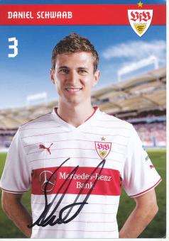 Daniel Schwaab  2013/2014  VFB Stuttgart Fußball Autogrammkarte original signiert 