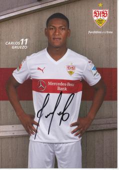 Carlos Gruezo  2015/2016  VFB Stuttgart Fußball Autogrammkarte original signiert 