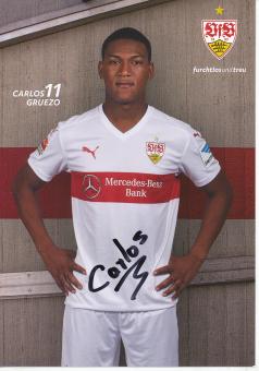 Carlos Gruezo  2015/2016  VFB Stuttgart Fußball Autogrammkarte original signiert 