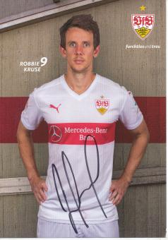 Robbie Kruse  2015/2016  VFB Stuttgart Fußball Autogrammkarte original signiert 