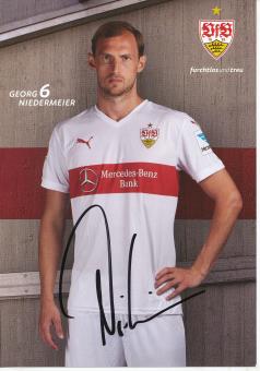 Georg Niedermeier  2015/2016  VFB Stuttgart Fußball Autogrammkarte original signiert 