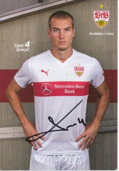 Toni Sunic  2015/2016  VFB Stuttgart Fußball Autogrammkarte original signiert 