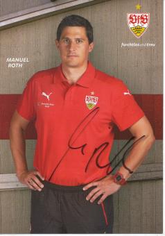 Manuel Roth  2015/2016  VFB Stuttgart Fußball Autogrammkarte original signiert 
