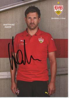 Matthias Hahn  2015/2016  VFB Stuttgart Fußball Autogrammkarte original signiert 