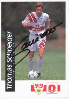 Thomas Schneider  1994/1995  VFB Stuttgart Fußball Autogrammkarte original signiert 