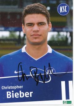 Christopher Bieber  Karlsruher SC  II  Fußball Autogrammkarte original signiert 