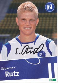Sebastian Rutz  Karlsruher SC  II  Fußball Autogrammkarte original signiert 