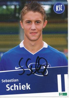 Sebastian Schiek  Karlsruher SC  II  Fußball Autogrammkarte original signiert 