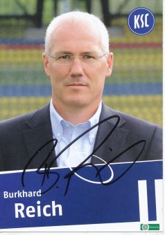 Burkhard Reich  Karlsruher SC  II  Fußball Autogrammkarte original signiert 