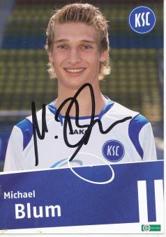 Michael Blum  Karlsruher SC  II  Fußball Autogrammkarte original signiert 