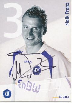 Maik Franz  2006/2007  Karlsruher SC  Fußball Autogrammkarte original signiert 