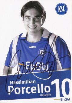Massimilian Porcello  2007/2008  Karlsruher SC  Fußball Autogrammkarte original signiert 